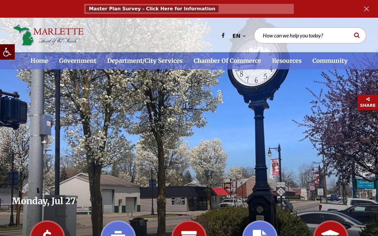Marlette and Sanilac County criminal records source on the official city website